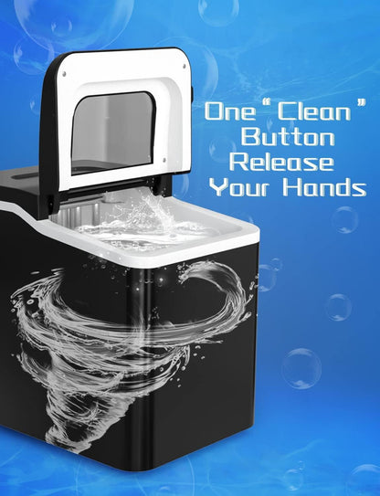 ARLIME Portable Ice Maker Machine for Countertop, Bullet Ice Cubes Ready in 8 Mins, 26LBS/24H
