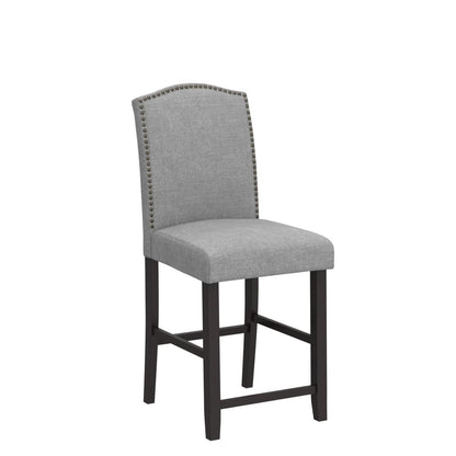 Bar Stools Set of 2 25'' Upholstered Counter Height Bar Stools