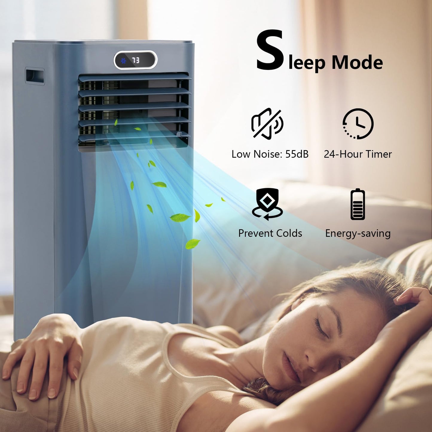 ARLIME Air Conditioner Portable, 8000 BTU Cools up to 230 sq. ft