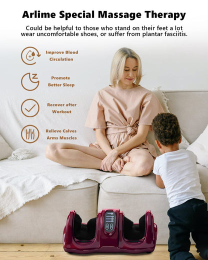 ARLIME Foot Massager Machine with Remote Shiatsu Foot Massager for Pain Relief