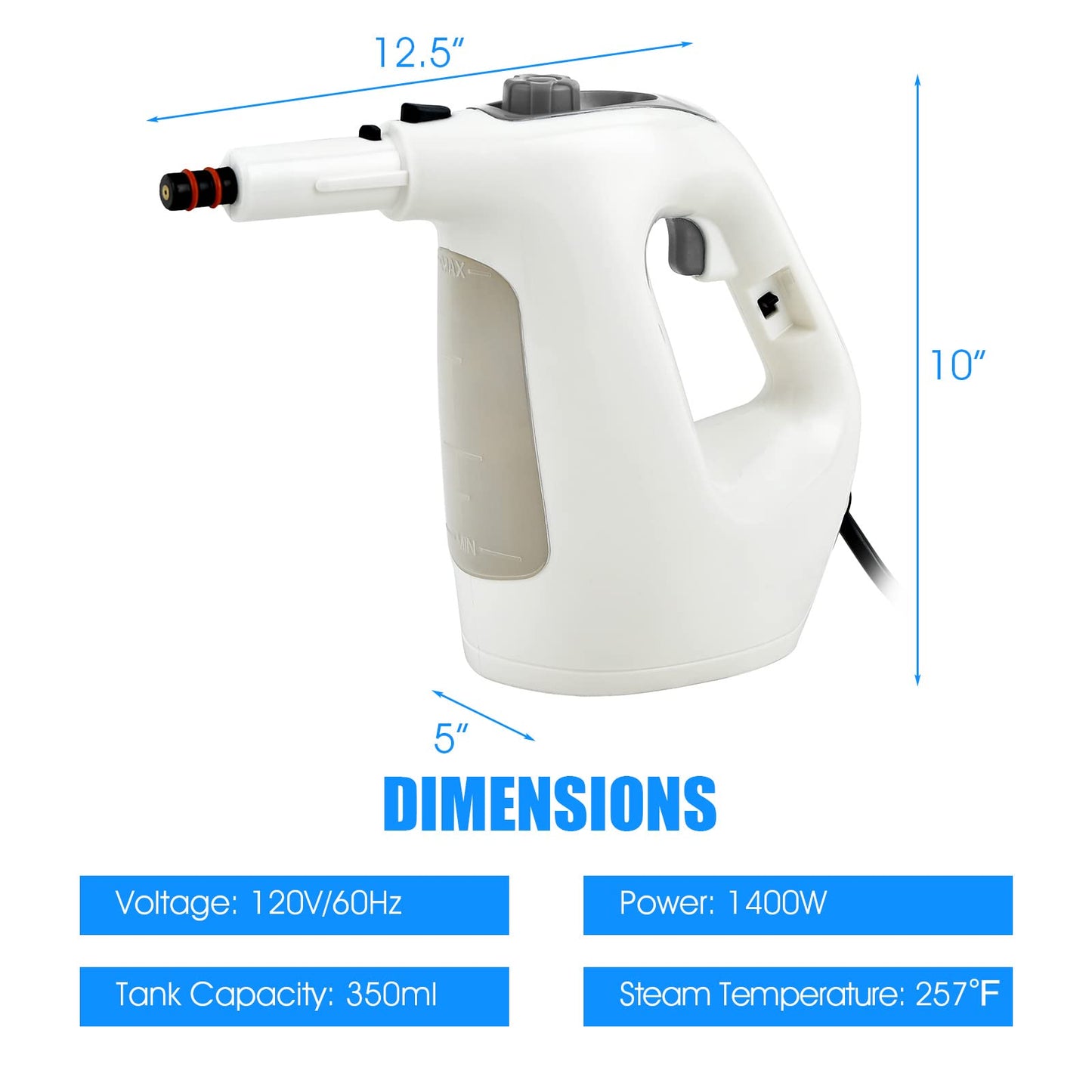 Handheld MultiPurpose Steam Cleaner with 17 Pieces