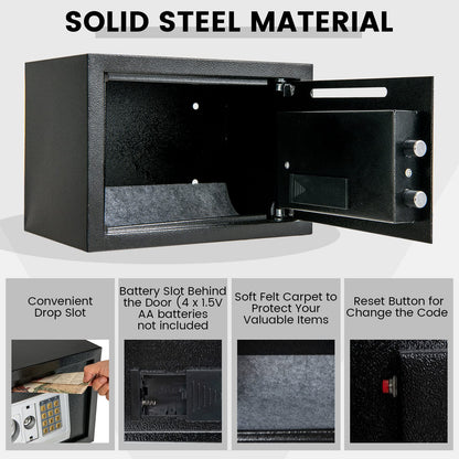 14-inch Electronic Depository Safe Box with Drop Slot