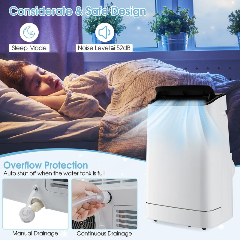 Smart Portable Air Conditioner & Heater Combo, 15000 BTUs Stand up AC Unit with Heat, Dehumidifier