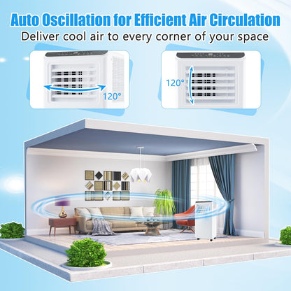 ARLIME Portable Air Conditioner, 3 -in-1 Air Cooler, Dehumidifier & Fan w/LED Display