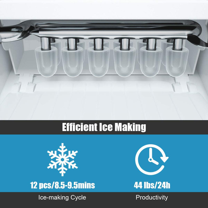 ARLIME Portable Ice Maker Countertop with Ice Scoop and Basket