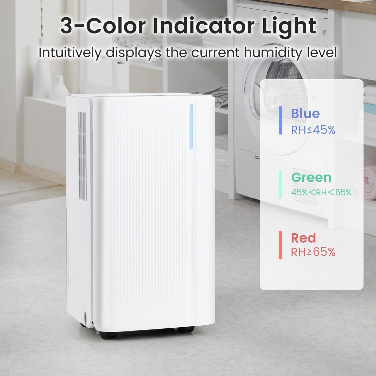 2000 Sq.Ft Portable Dehumidifier for Bedroom