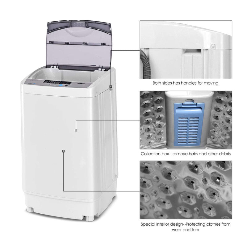 Full-Automatic Washing Machine, 1.34 Cu.ft , Portable Compact - Arlime