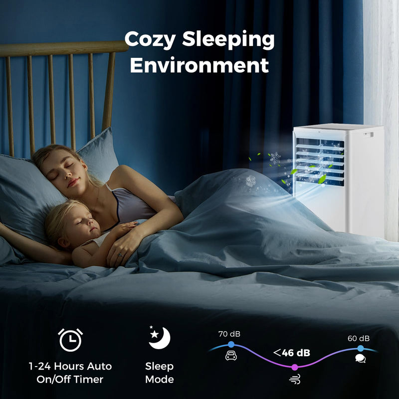 ARLIME 8000 BTU Portable Air Conditioner, 3-in-1 AC Unit with Dehumidifier & Fan