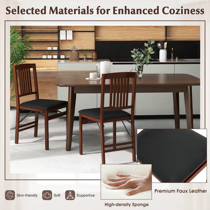 Wooden Kitchen Side Chairs w/Padded Seat for Dining Room