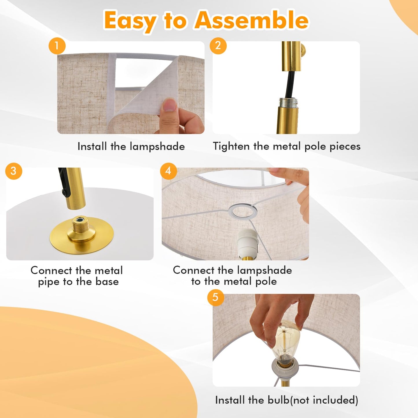 ARLIME Floor Lamp with Coat Rack