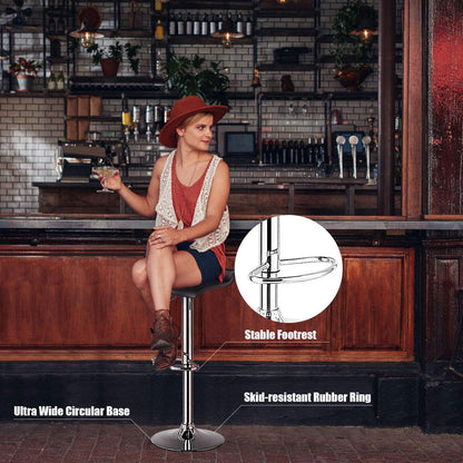 Bar Stools Set of 2 Modern Swivel Contemporary barstools with Adjustable Height