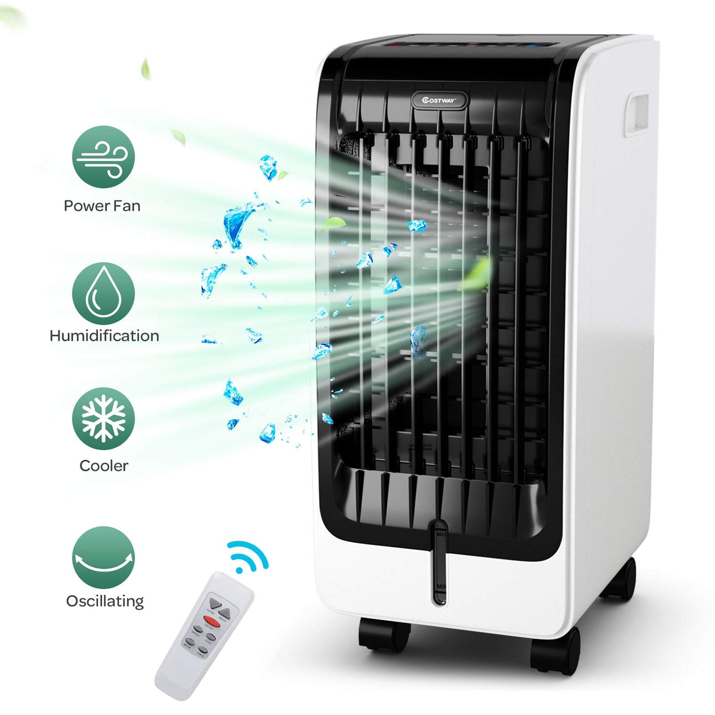 ARLIME Evaporative Air Cooler, Cooler Fan for Bedroom with Cold Air, 3 IN 1 Cooling Fan with Remote Control