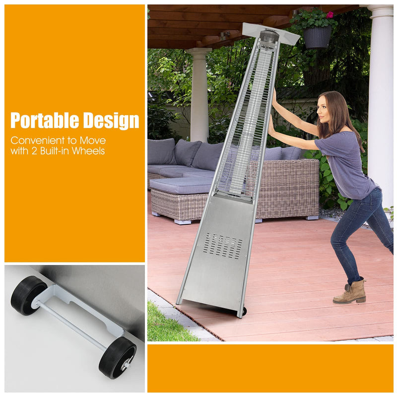 ARLIME Patio Propane Heater for Outdoor Use 42,000 BTU Pyramid Patio Heater