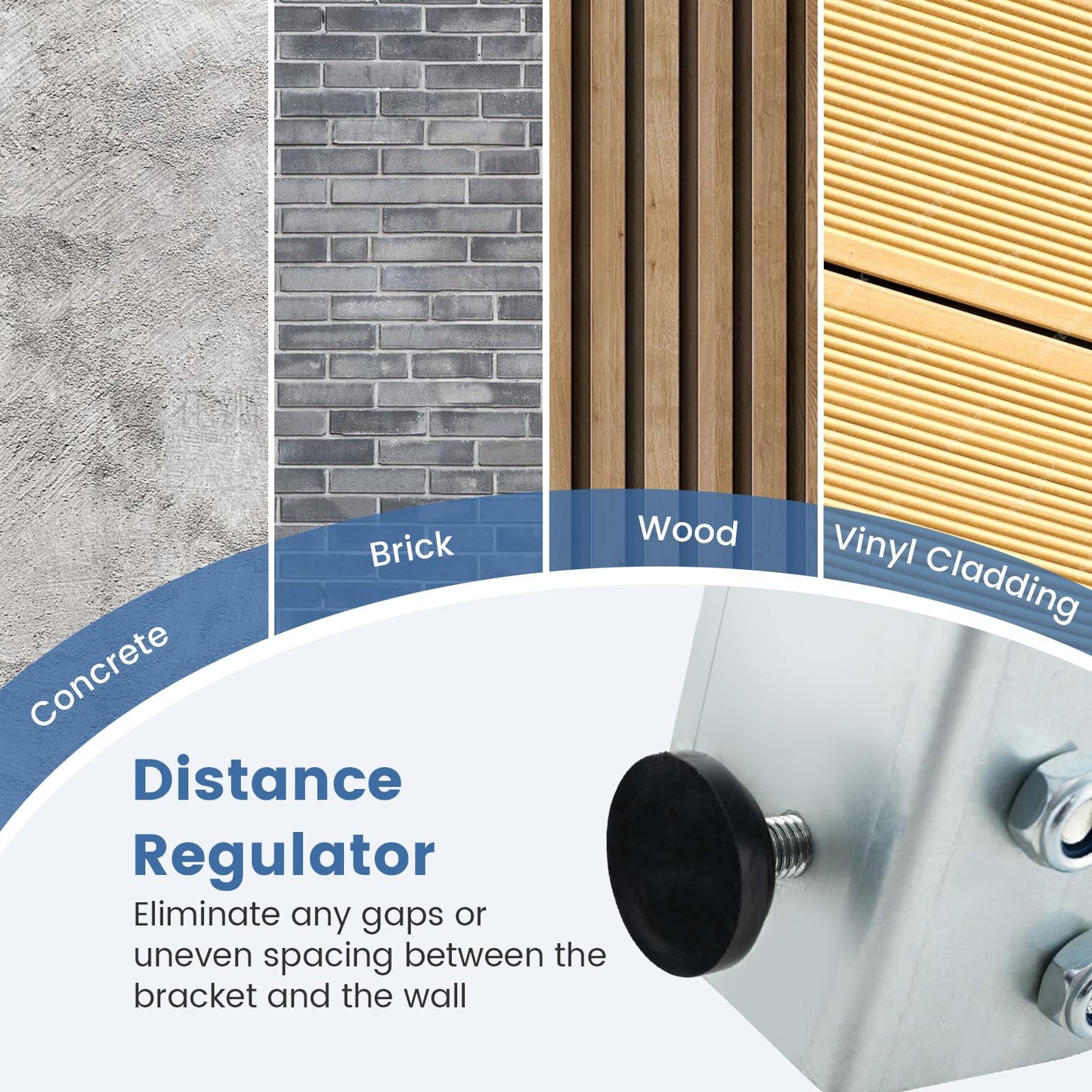 ARLIME Mini Split Wall Mounting Bracket for 6000-24000 BTU Universal Ductless Air Conditioners AC and Heat Pump Systems