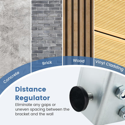 ARLIME Mini Split Wall Mounting Bracket for 6000-24000 BTU Universal Ductless Air Conditioners AC and Heat Pump Systems