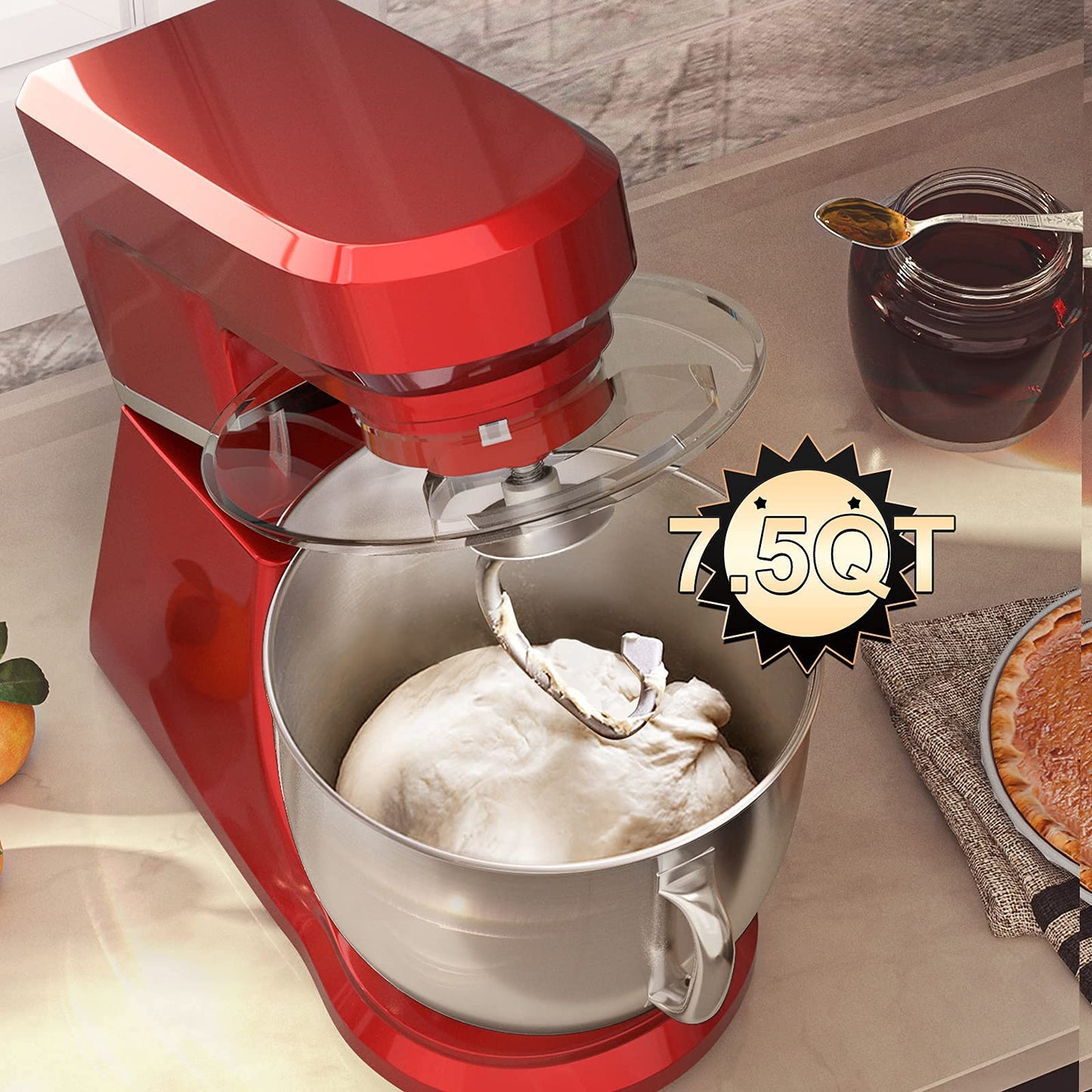 [侵权下架]ARLIME Professional Stand Mixer, 7.5QT 660W Tilt-Head Food Mixer