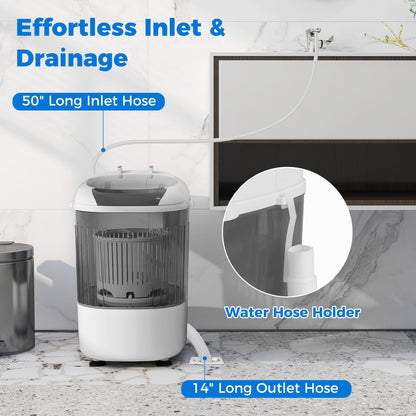 Mini Portable Washing Machine for Apartment Dorms RV Home