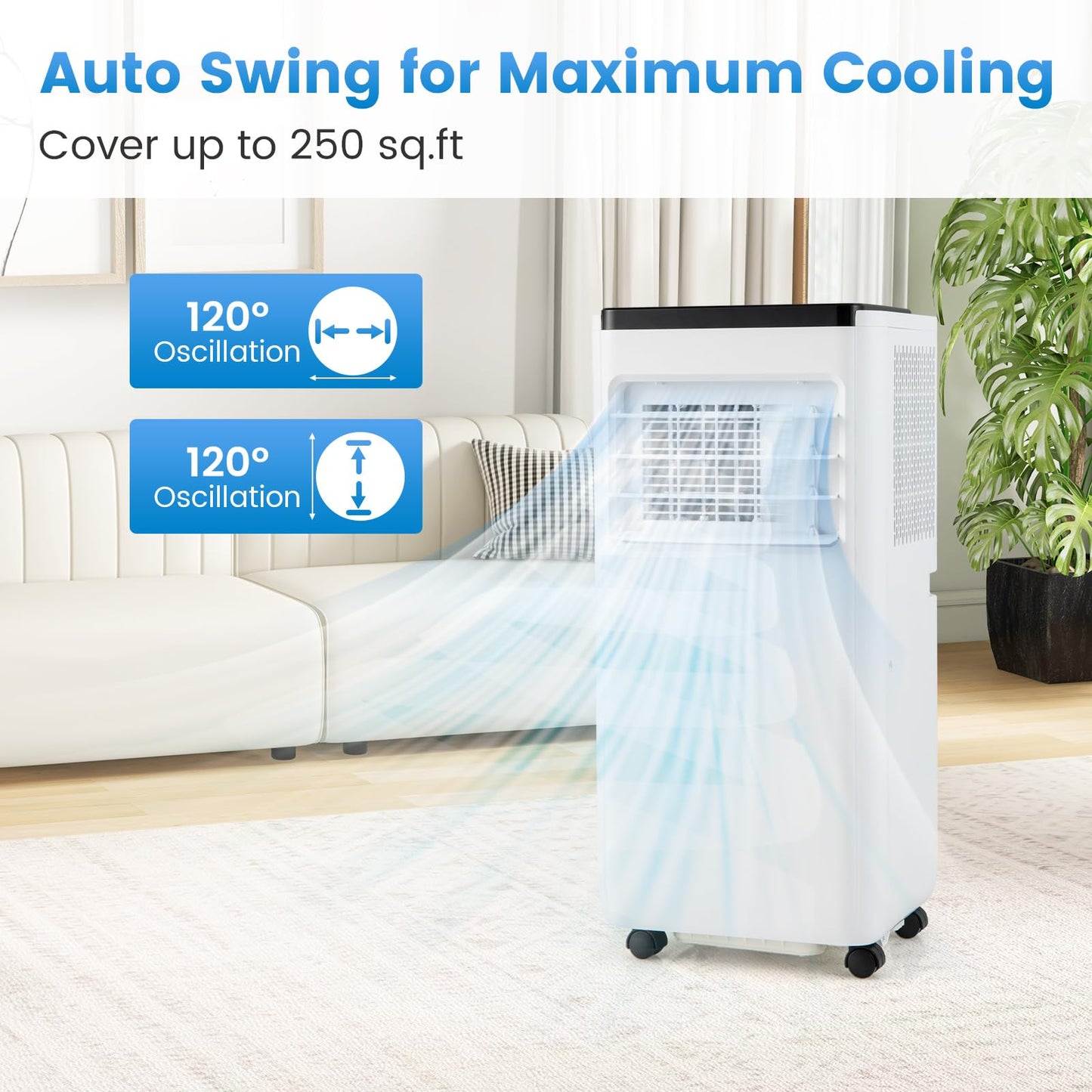 ARLIME 8000 BTU / 10000 BTU Portable Air Conditioner, Portable Air Cooler