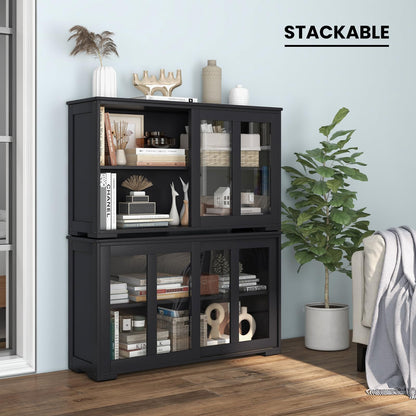 Buffet Sideboard with Storage 2-Door Floor Cupboard