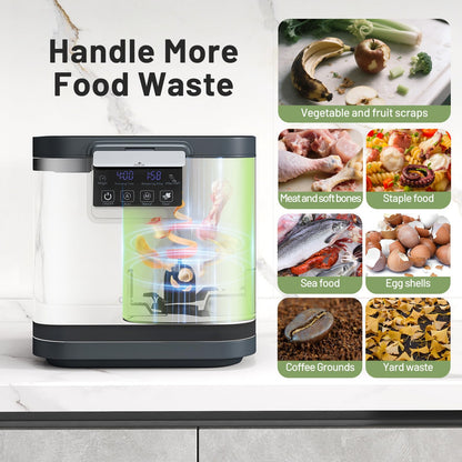 Smart Waste Dispenser Countertop Compost Machine w/Replaceable Filters