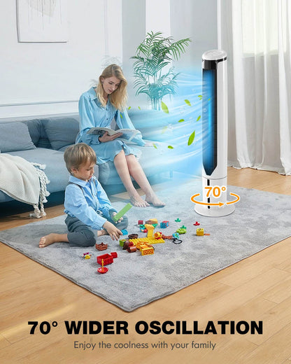 ARLIME Portable Air Conditioner, Evaporative Tower Cooling Fan with Remote