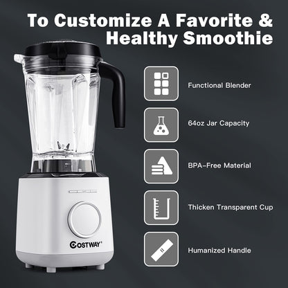 Professional Countertop Blender 6 Pre-Setting Programs & 10 Speed Control