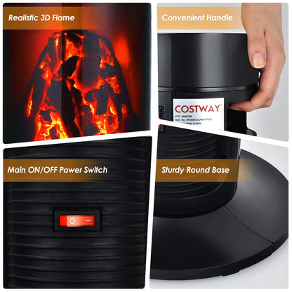 Ceramic Heater 1500W Electric Space Heater with Remote Control