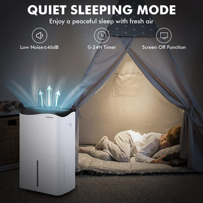 Dehumidifier for Home and Basements, 100 Pint Dehumidifier Rooms up to 5500 Sq. Ft with Smart App & Alexa Voice Control