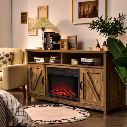 ARLIME 25 Inch Electric Fireplace Inserts in-Wall Recessed and Freestanding Fireplace Heater