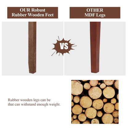 Armless Wooden Chairs with High Back for Kitchen