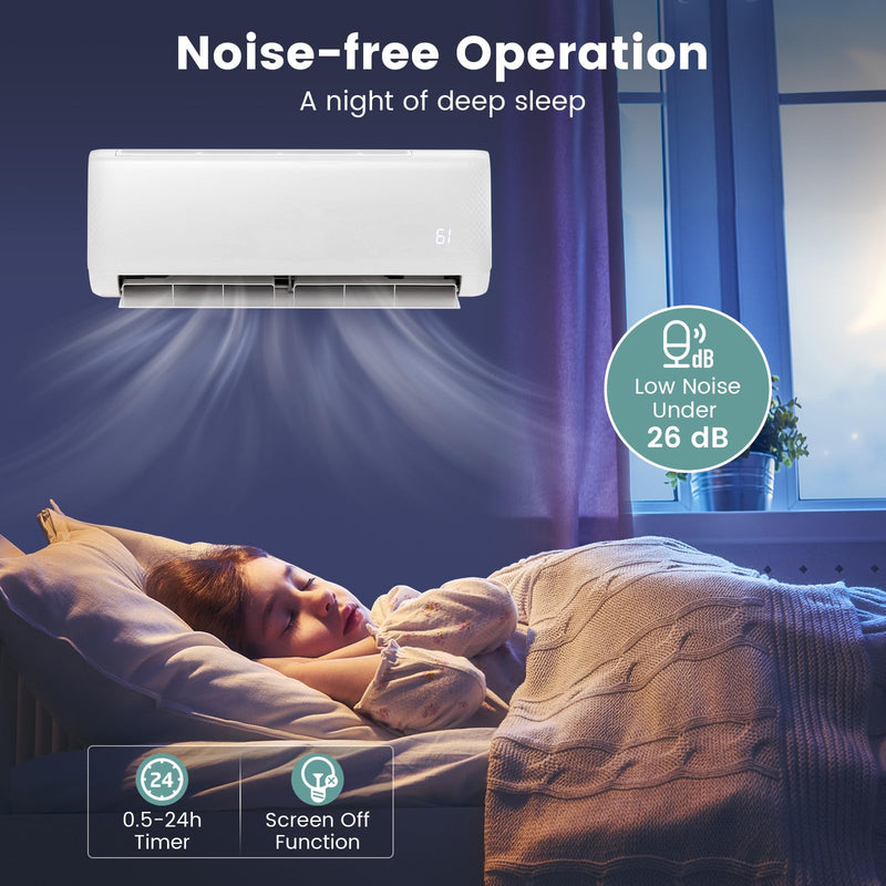 ARLIME 12000 BTU Split Air Conditioner, 21 SEER Energy Efficient Air Conditioner