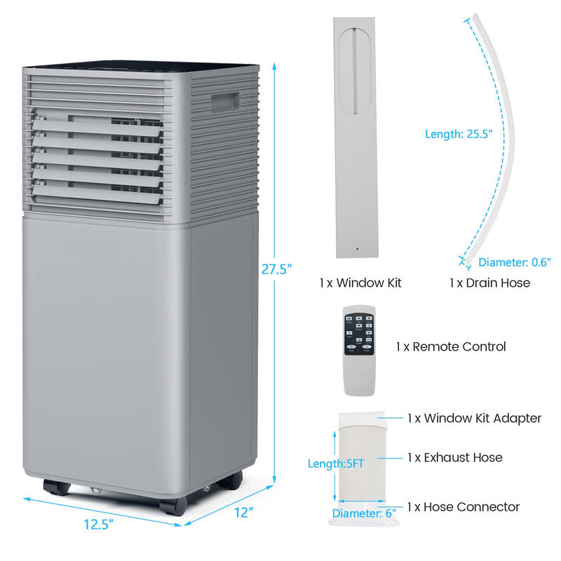 ARLIME 8000 BTU Portable Air Conditioners, Air Unit Cools up to 230 sq. ft.