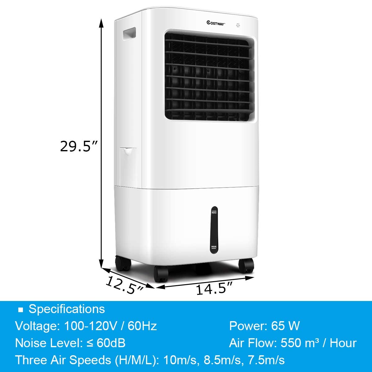 ARLIME Portable Evaporative Cooler, Air Cooler Portable Air Conditioner