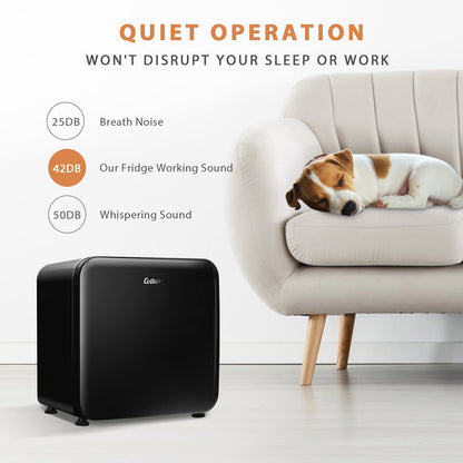 1.6 cu ft. Single Door Small Fridge with Adjustable Temperature 32℉ to 50℉