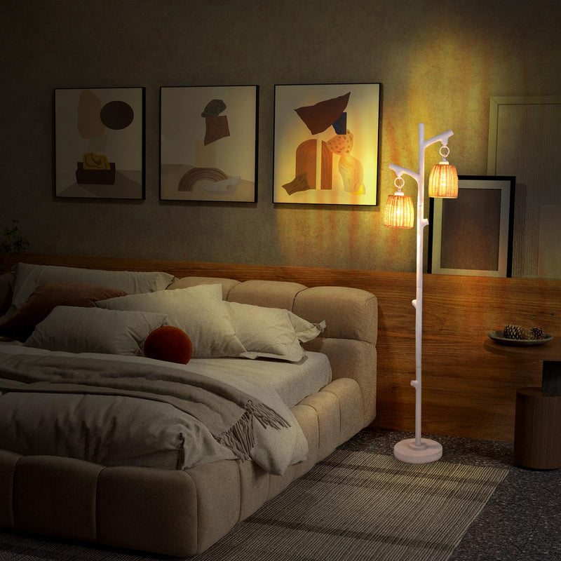 ARLIME Farmhouse Tree Floor Lamp with 2 Lights