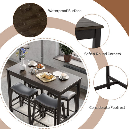 5-Piece Dining Table Set for 4