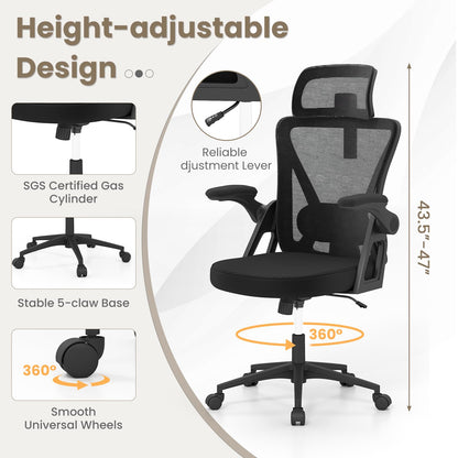 Ergonomic Mesh Office Chair for Home Office Study Room