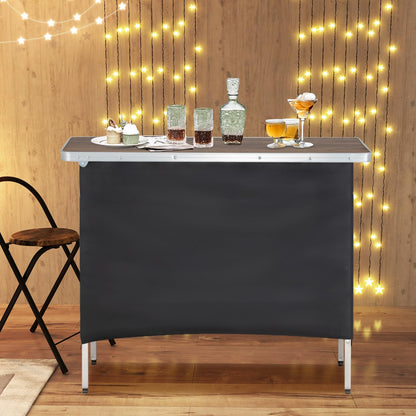Portable Bar Table for Events Foldable Pop-Up Bar with Carrying Bag