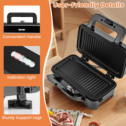 3 in 1 Sandwich Maker w/Removable Non-Stick Plates