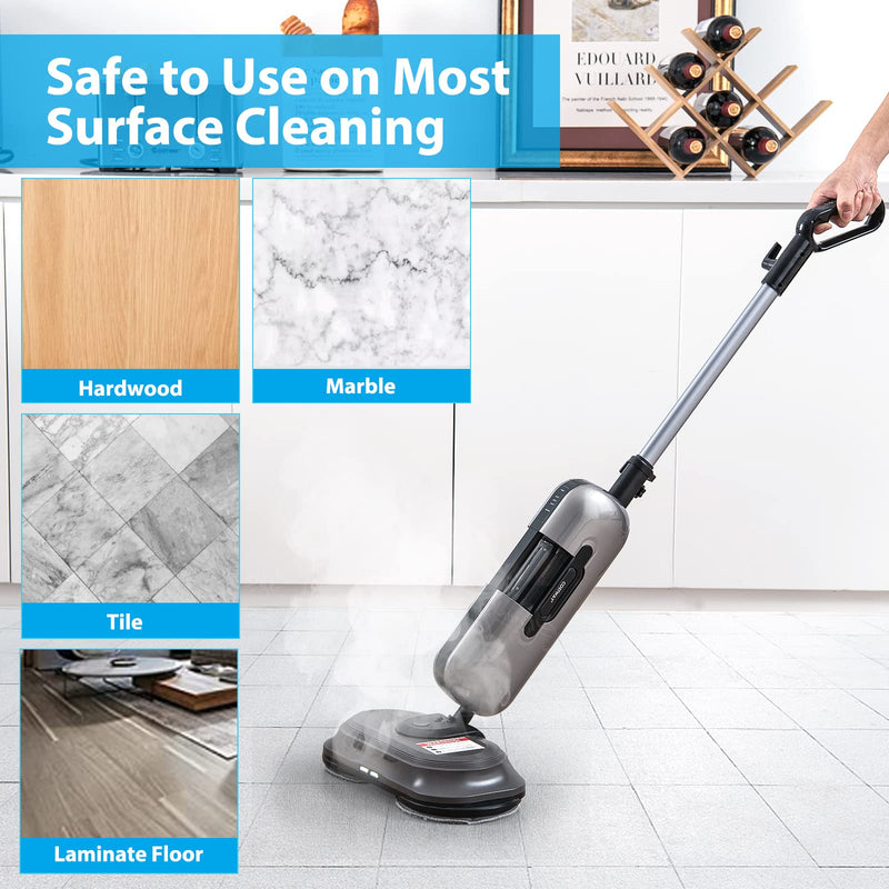 Multipurpose Steam Cleaner 180° Dual Rotating Handheld Steam Mop