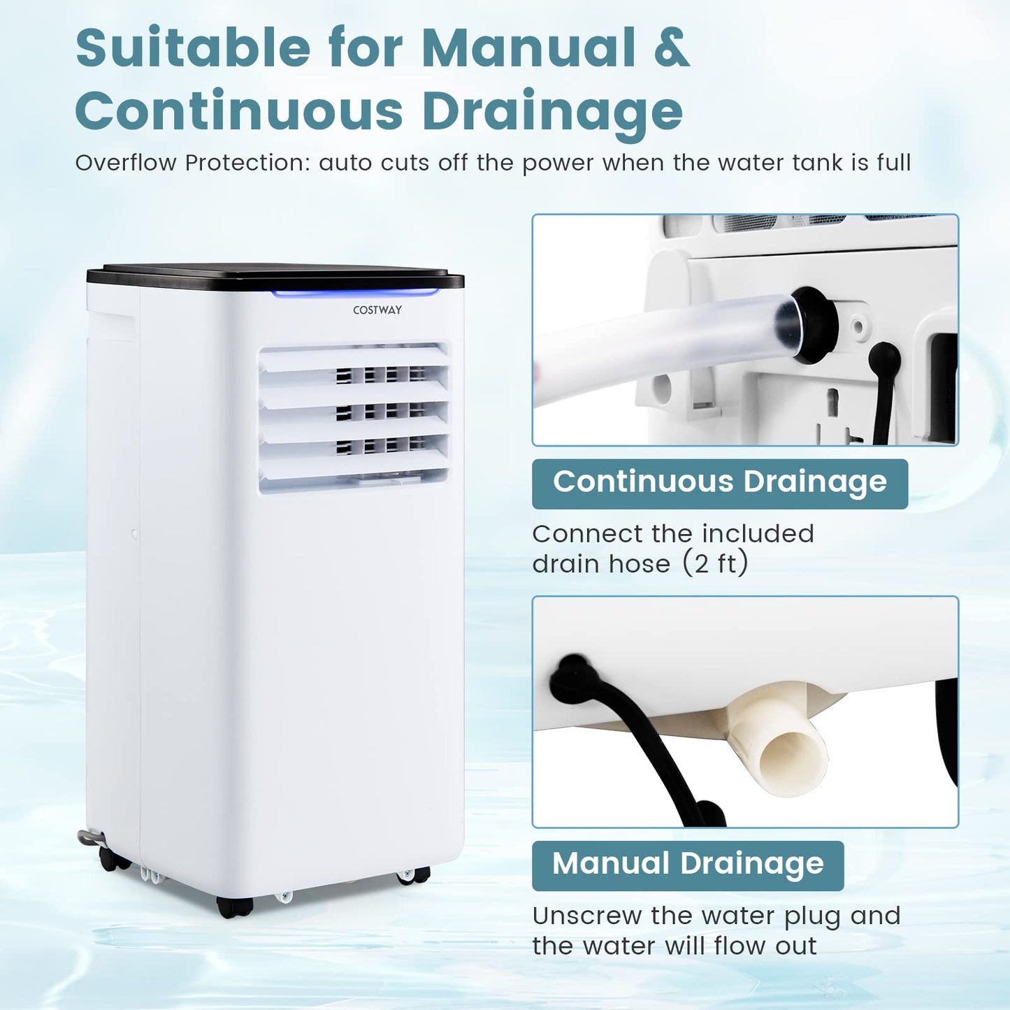 ARLIME Portable Air Conditioner 8000 BTU Portable AC Unit for Room up to 300 Sq.Ft