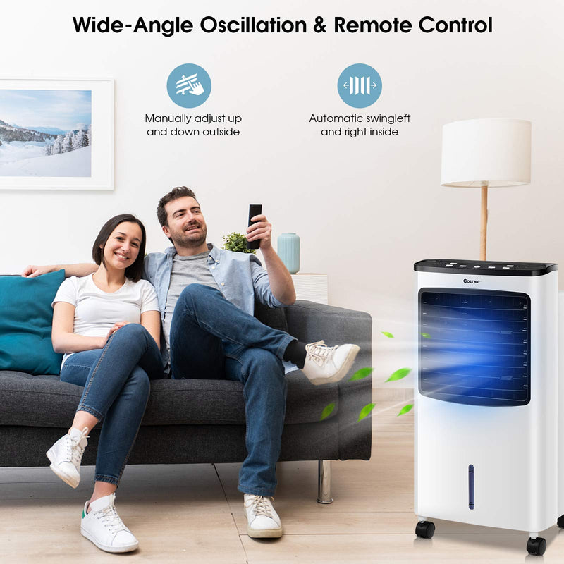 ARLIME Portable AC Cooling Fan, 3-IN-1 Portable Evaporative Air Cooler & Humidifier