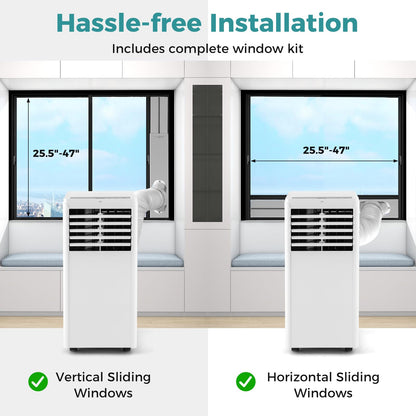 ARLIME 8000 BTU Portable Air Conditioner, 3-in-1 AC Unit with Dehumidifier & Fan