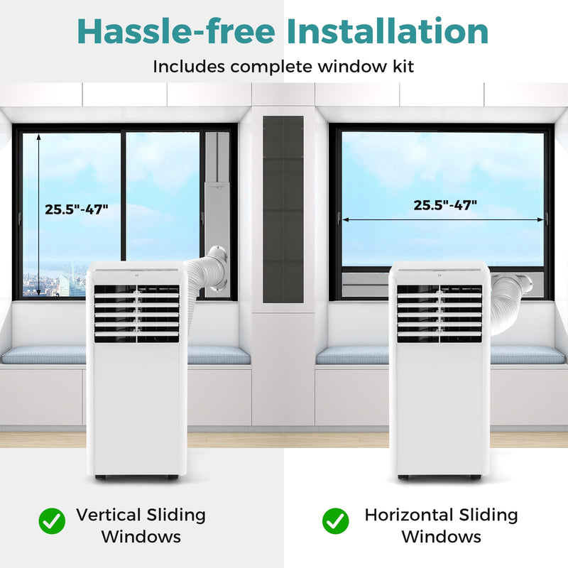 ARLIME 8000 BTU Portable Air Conditioner, 3-in-1 AC Unit with Dehumidifier & Fan