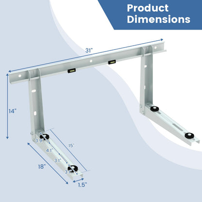ARLIME Mini Split Wall Mounting Bracket for 6000-24000 BTU Universal Ductless Air Conditioners AC and Heat Pump Systems