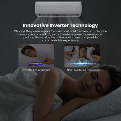 ARLIME 12000 BTU Ductless Air Conditioner & Heater, 17 SEER 230V Energy Saving Mini Split ac