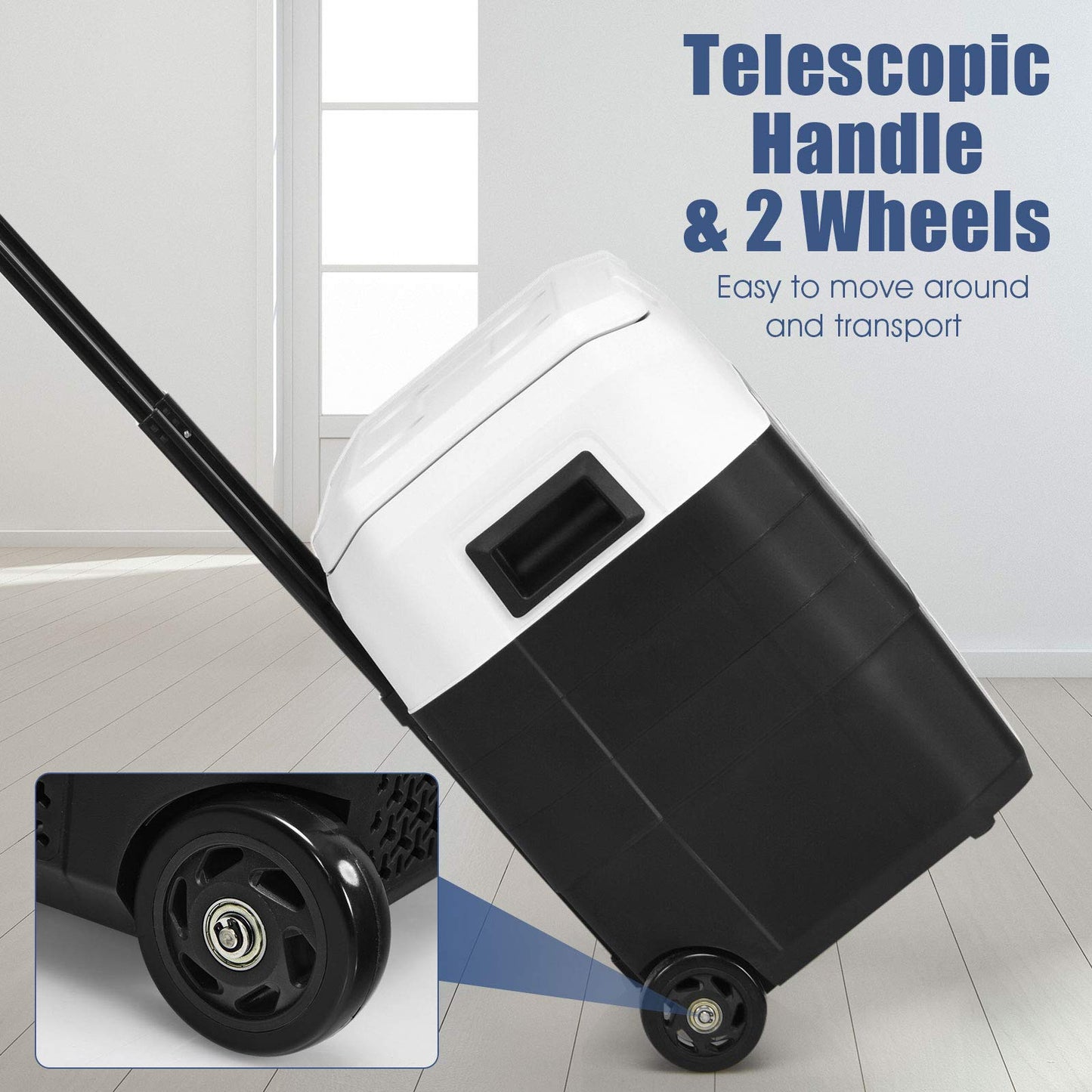 53 Quarts Car Refrigerator Portable | 2-in-1 RV Fridge for Camping Vehicle