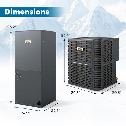 4 to 5 Ton 17-17.5 SEER2 Central Air Conditioner with Variable Speed