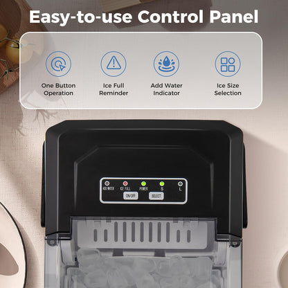 Countertop Ice Maker with Self-Cleaning 9 Ice Cubes Ready in 6-13 Mins