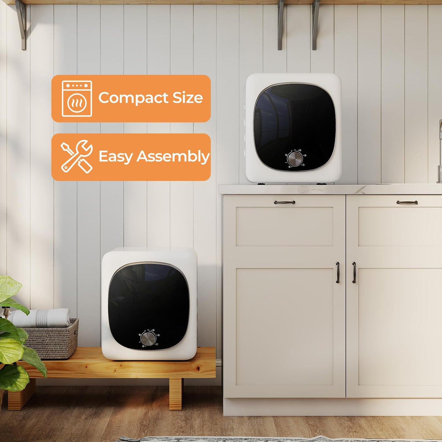 1.5 cu.ft Compact Drying Machine with Stainless Steel Tub